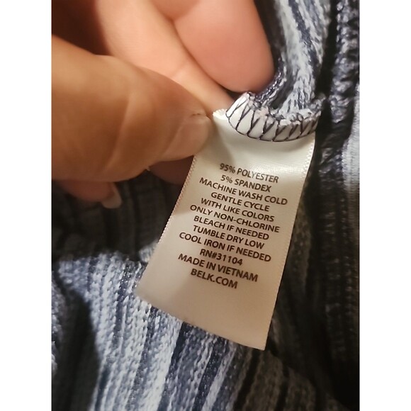 Kim Rogers Women’s Small Blue Cardigan Hoodie Long Sleeve Open Front Pockets - Picture 6 of 6